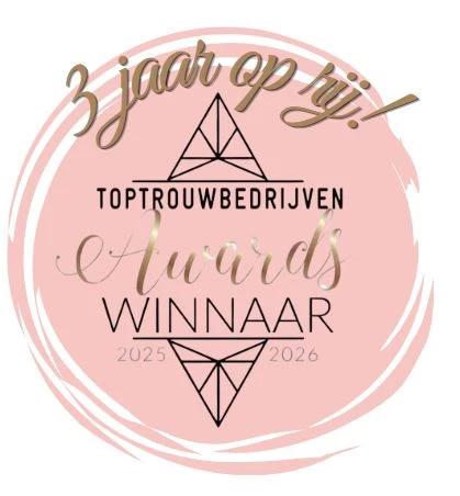Trouwbedrijven winnaar 3 jaar op rij 2